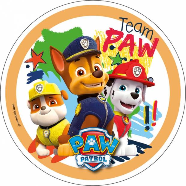 Jedlý papír Paw patrol 21cm