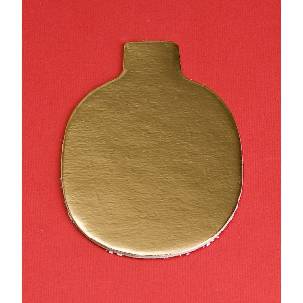 Podložka papír zlatá minidezert 10x6,5cm (ovál) 200 ks