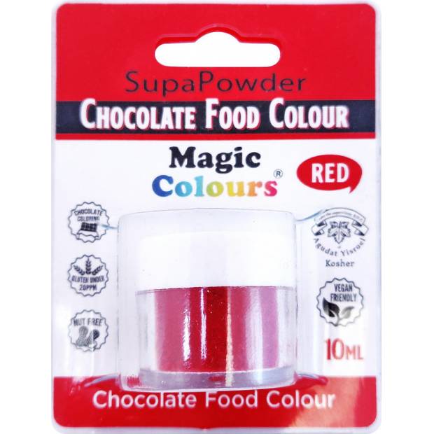 Prášková barva do čokolády Magic Colours (5 g) Choco Red