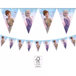Papírová Girlanda Frozen 2,3m vlaječky