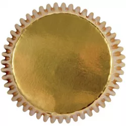 Zlaté metalické mini košičky 45ks 35x22mm