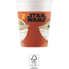 Papírové kelímky 200ml 8ks Star Wars Yoda