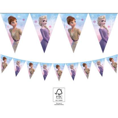 Papírová Girlanda Frozen 2,3m vlaječky