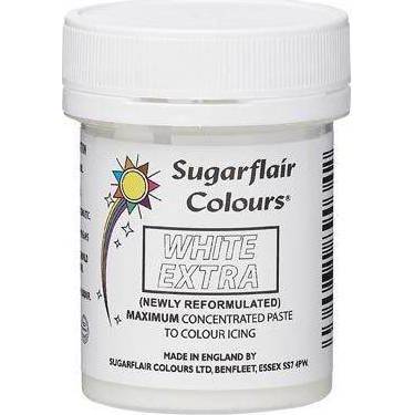 Běloba polotekutá Sugarflair Extra White 50 g (Bez E171)