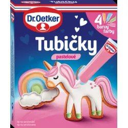 Tubičky na zdobení pastelové (4x19 g)