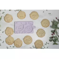 Silikonová forma santa a paní clausová 6,5x6cm - Karen Davies