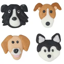 Cukrová dekorace - psi - 12ks