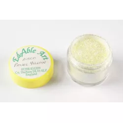 Třpyt dekorační disco pastel yellow