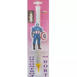 Dortová fontána kapitán Amerika - 1ks