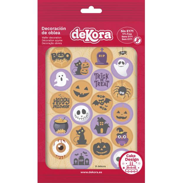 Jedlý papír na cupcakes 3,4cm, 20 koleček Halloween