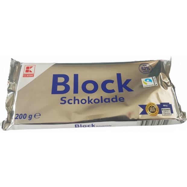 Block 200g 52% Kakao čokoláda