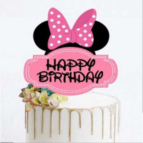 Zápich do dortu Minnie Happy Birthday