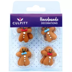 Cukrová dekorace vánoční panáčci 12ks