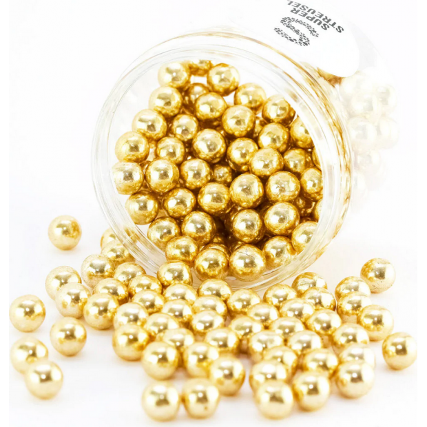 Čokoládové perly střední 180g zlaté