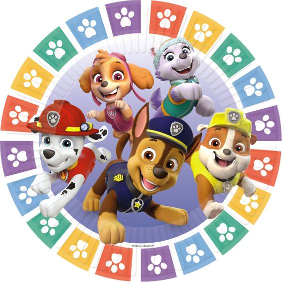 Papírový talíř na párty 8ks 23cm Paw Patrol