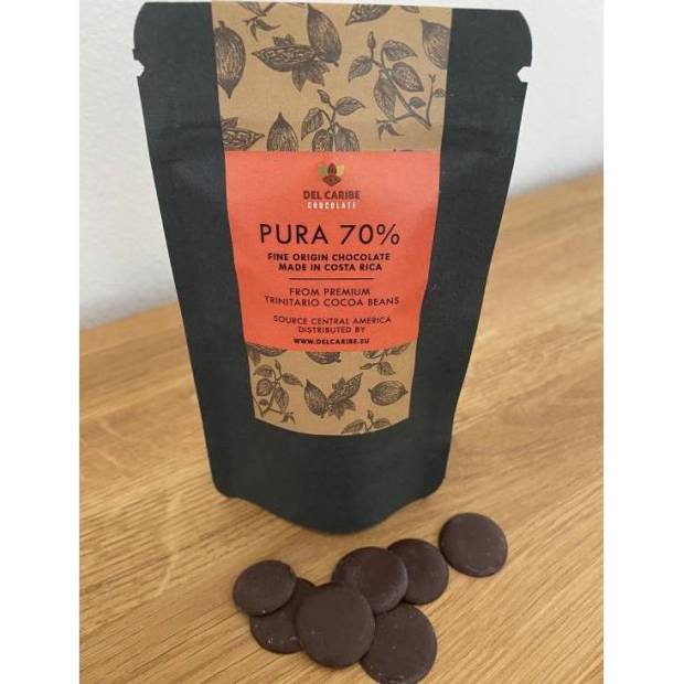 Del Caribe Pravá hořká čokoláda 70% (250 g)