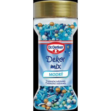 Dr. Oetker dekor mix modrý 50g