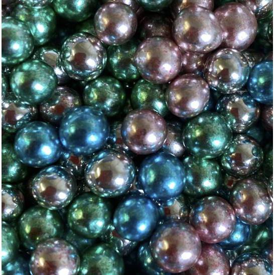 Cukrové zdobení metalický perly 80g