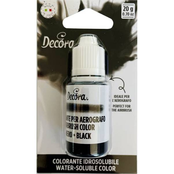 Airbrush barva tekutá black 20g