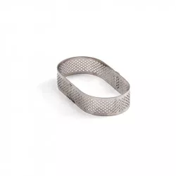 Oválná mikroperforovaná forma 10x6x2cm
