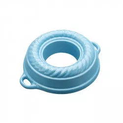 Litinová smaltovaná pečicí forma Věnec GOURMETINA 27.5 x 7.5 cm - Košilově modrá - Český Smalt