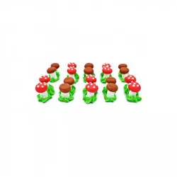Cukrová figurka houby 1x2cm 20ks