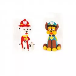 Cukrová figurka Paw Patroll Chase a Marshall 3,5x6cm