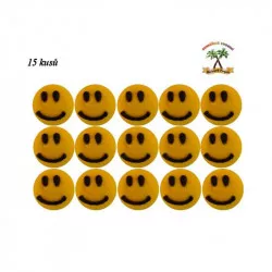 Cukrová dekorace smajlíci 15ks