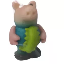 Marcipánová figurka modrý prasátko, 50g 2,5x5cm - Frischmann vyškov