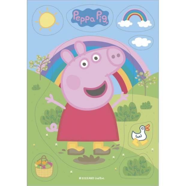 Jedlý papír 20cm peppa pig 14,8x21 cm