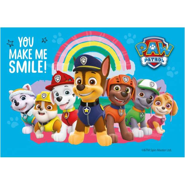 Fondánový papír paw patrol 14,8x21 cm