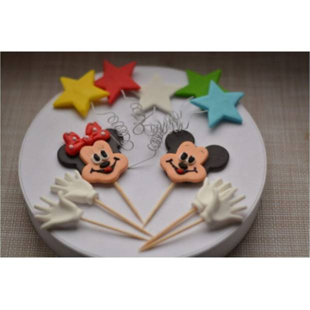 Cukrová figurka Mickey 2D zápich do dortu