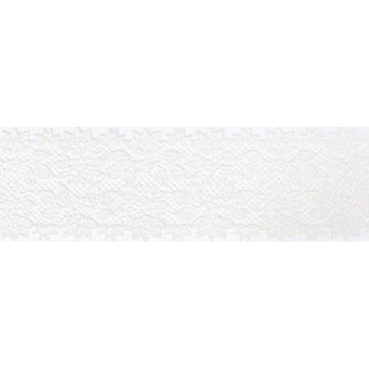 Hotová jedlá krajka připravena k přilepení na dort bílá 36cm x 8,5cm