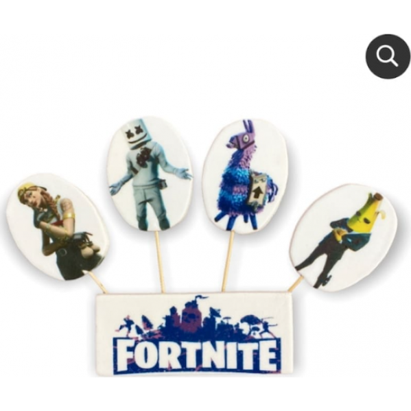 Cukrová figurka zápich na dort Fortnite