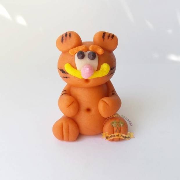 Figurka na dort Garfield 5cm z kokosové hmoty