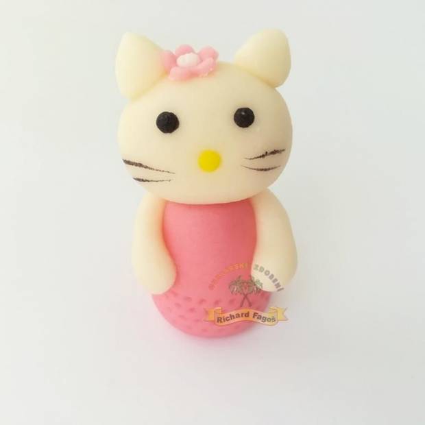 Figurka na dort HELLO KITTY 5cm z kokosové hmoty