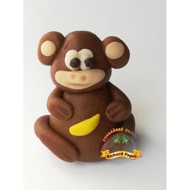 Figurka na dort opice 5cm z kokosové hmoty