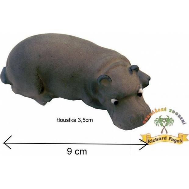 Figurka na dort hroch 9cm z kokosové hmoty