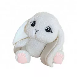 Cukrová figurka nádherný zajíček růžové tlapičky