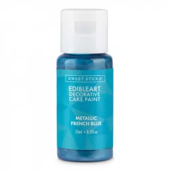 Metalická barva tekutá 15ml Frech blue