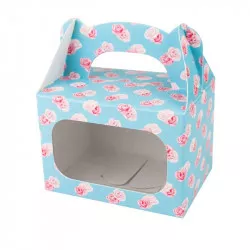 Krabička na makronky Růže 80 × 57 × 57 mm 8ks