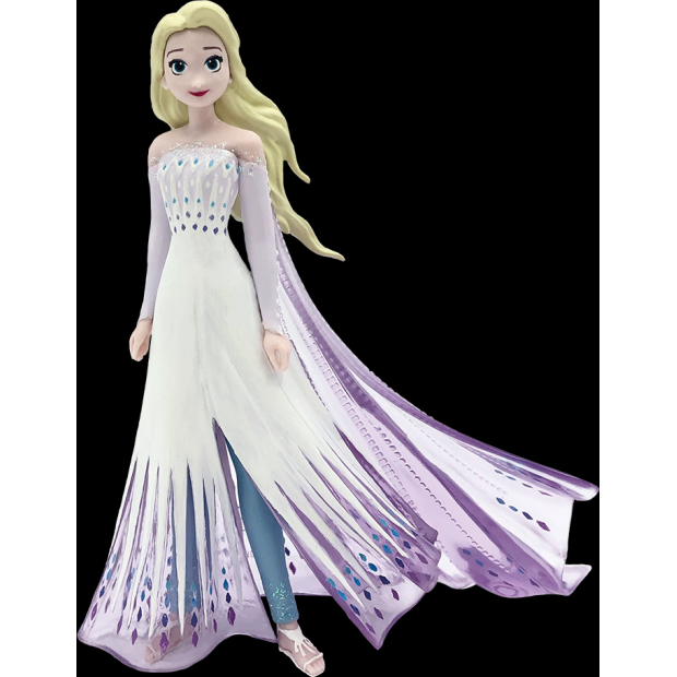 Figurka na dort Elsa bílé šaty 9,5 cm