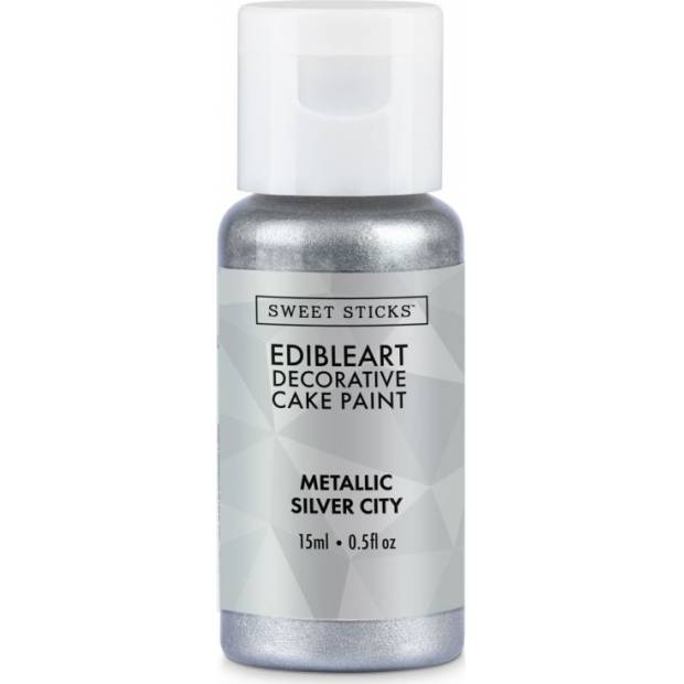 Metalická barva tekutá 15ml Silver City