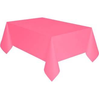 Papírový ubrus růžový 137x274 cm