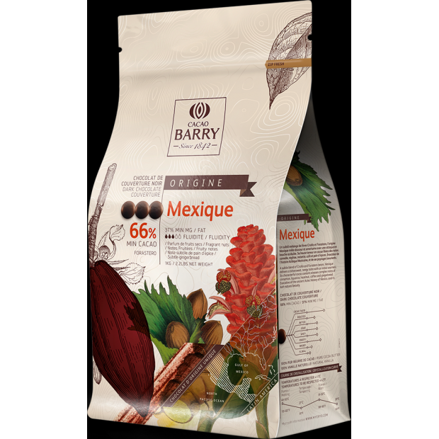 Cacao Barry Origin čokoláda MEXIQUE hořká 66% 1kg