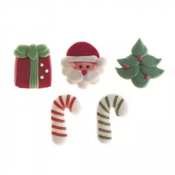 Cukrové zbobení vánoční sanata, 12 ks