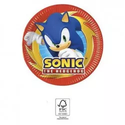 Papírové talířky sonic 19,5cm, 8ks