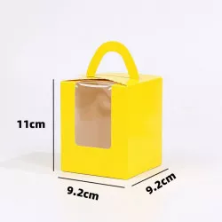 Krabička na cupcaky 100ks žluté