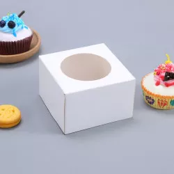 Krabička na cupcaky 100ks bílé