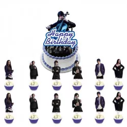 Zápich do dortu a muffinů 13ks Wednesday